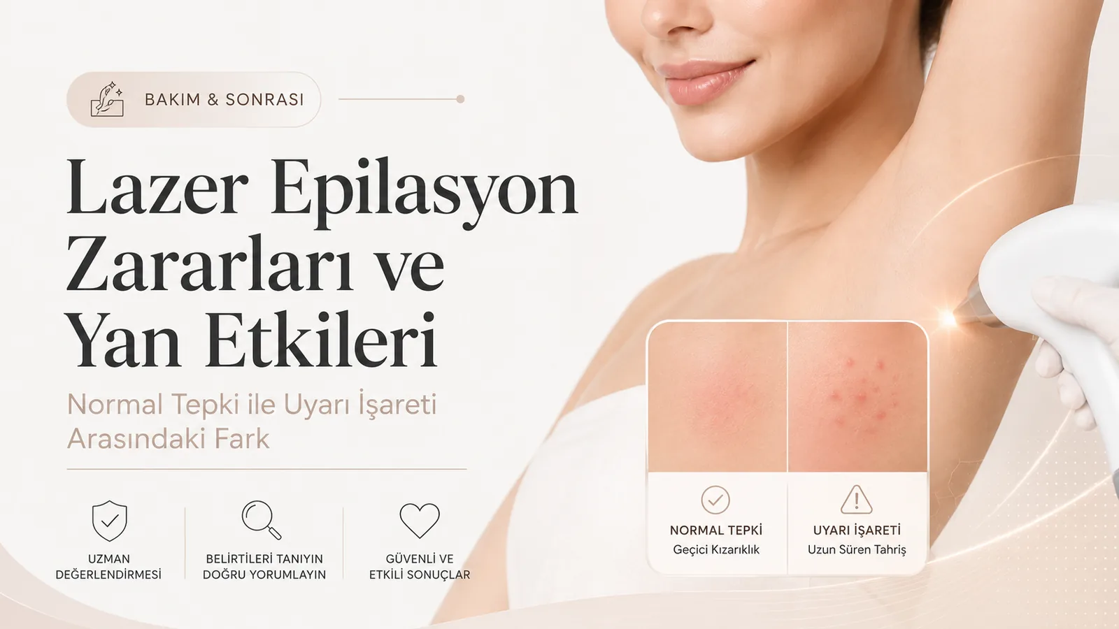 Lazer Epilasyon Zararları ve Yan Etkileri: Normal Tepki ile Uyarı İşareti Arasındaki Fark